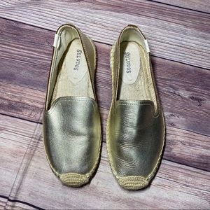 SOLUDOS GOLD ESPADRILLES WOMENS SIZE 7
